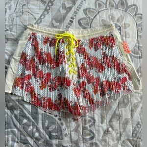 Floral Lace-Up Women's Shorts